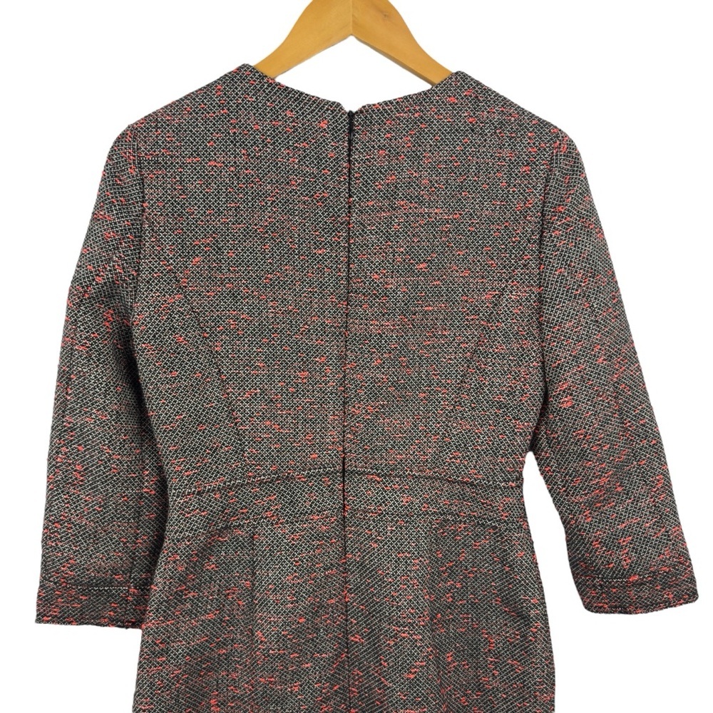 J. Crew Tweed Midi Dress in Gray with Pink Speckle - Picture 7 of 16